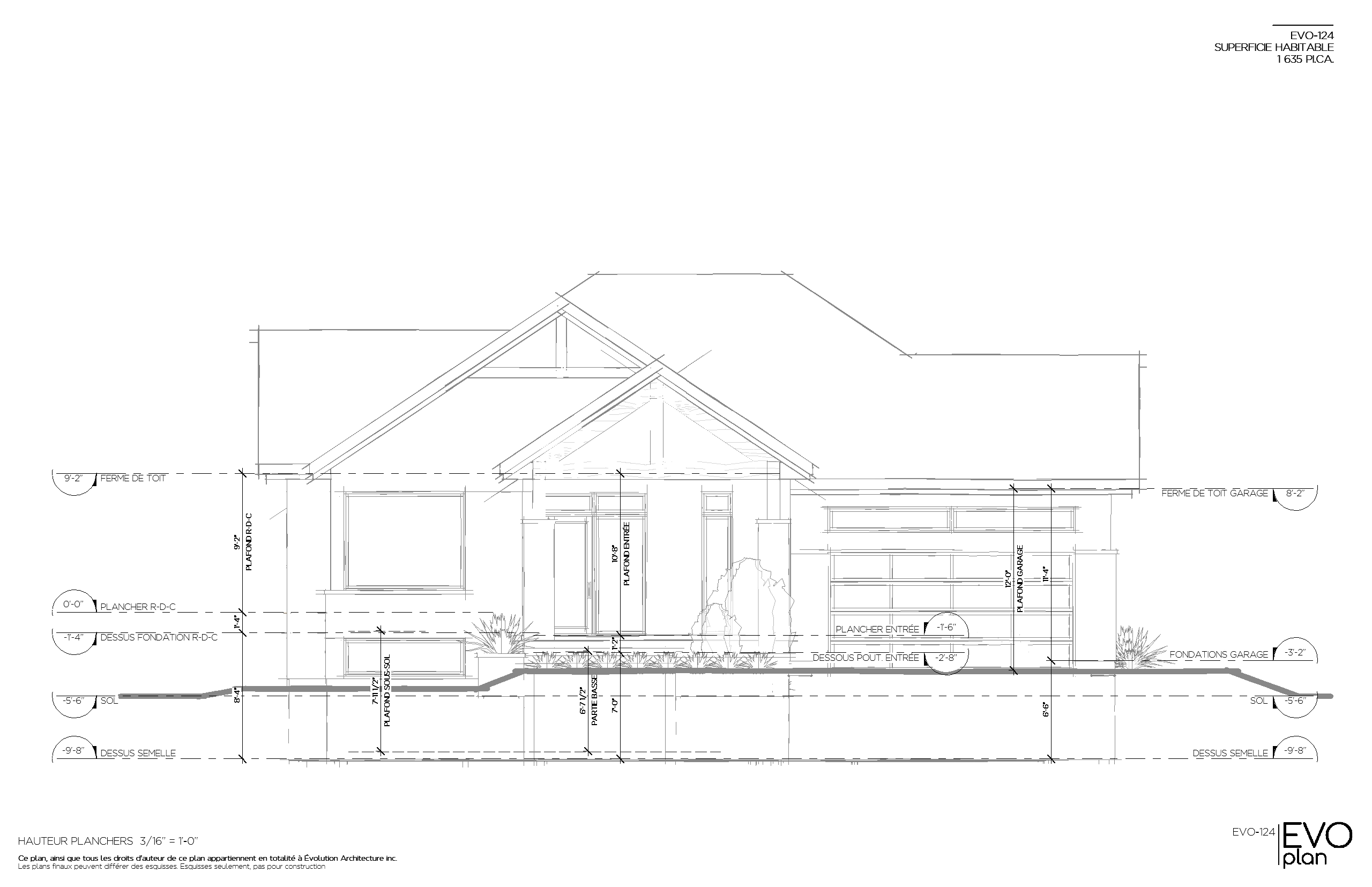 EVO-124- HAUTEUR PLANCHERS